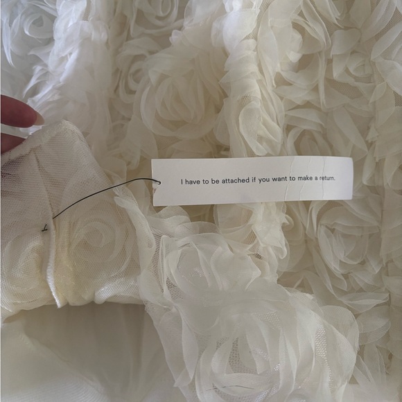 NWT Reformation Strapless Cream Dress - Picture 11 of 13